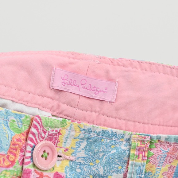 Lilly Pulitzer Womens Callahan Shorts Size 0 Pop Up State of Mind Patchwork - Picture 6 of 12